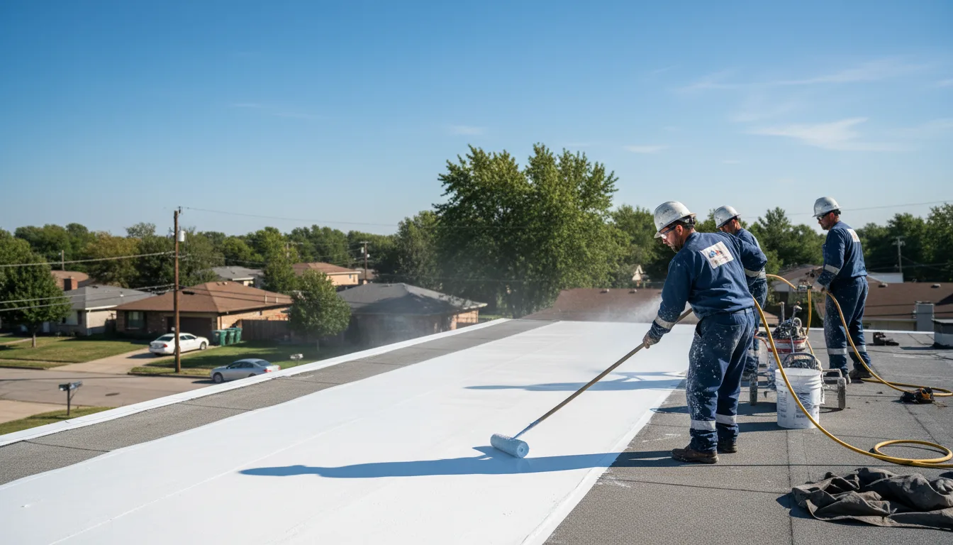 Commercial roof coating in Rowland, PA near me